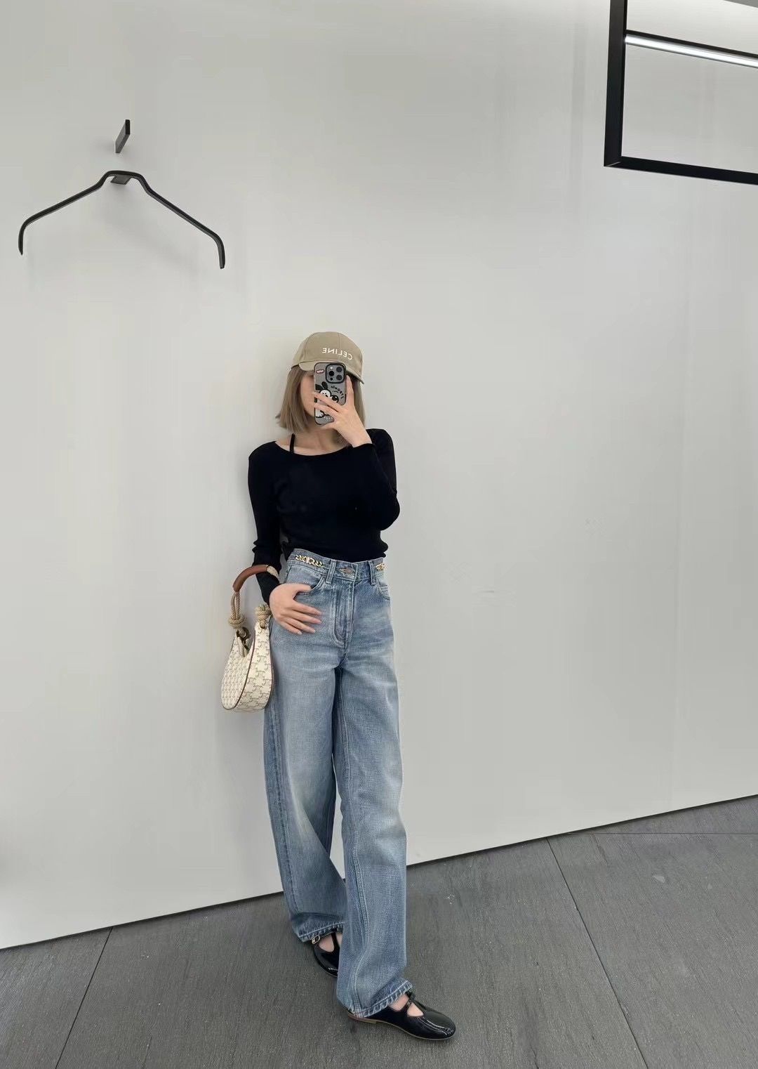 CELINE | KITTY JEANS IN PISMO WASH DENIM 2N923206T.08PI (CELINE