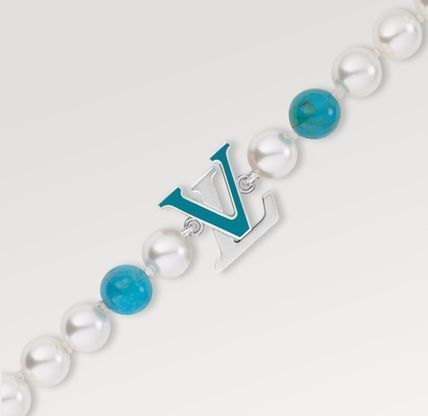 ターコイズがアクセント！】ルイヴィトン ブレスレット パール (Louis