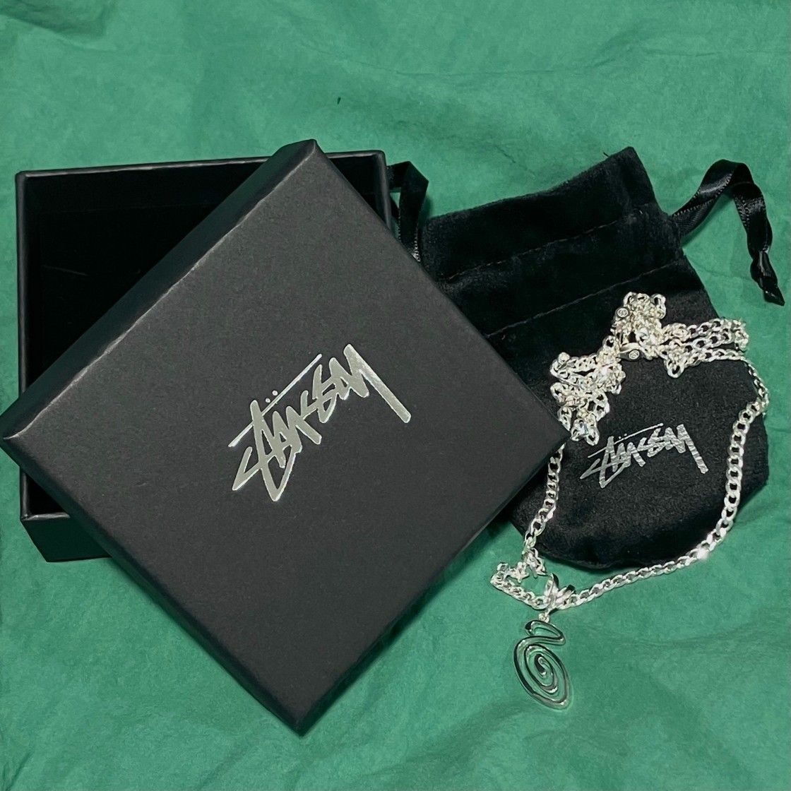 ☆ステューシー☆Stussy Swirly S Chain Sterling Silve☆ (STUSSY