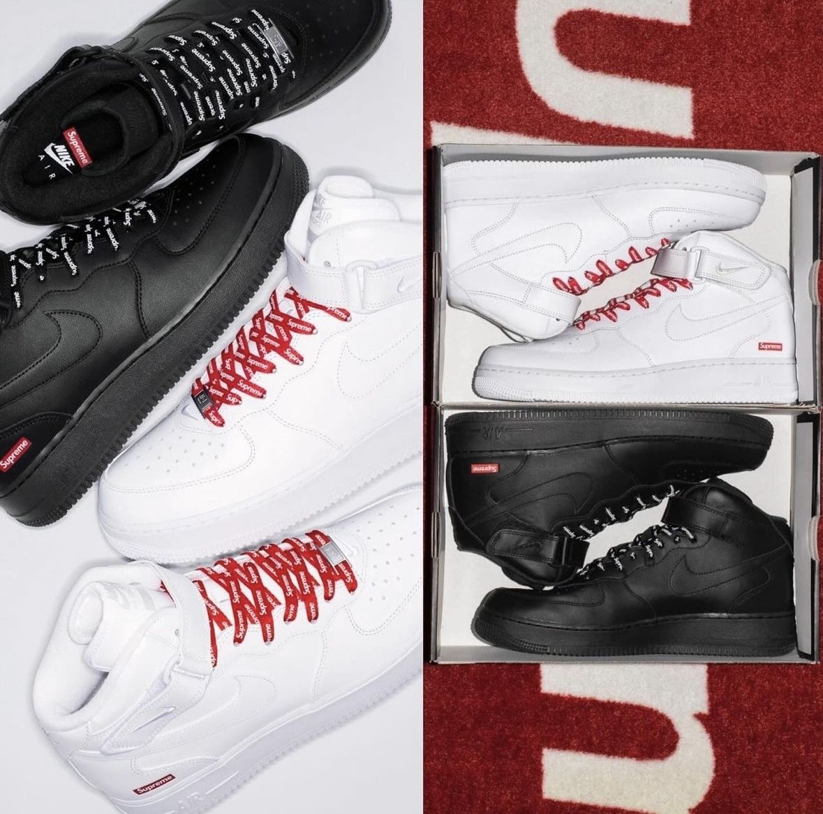 SUPREME × NIKE AIR FORCE 1 MID - エア フォース1 (Supreme
