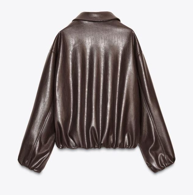 送関込み☆ZARA/ザラ☆オーバーサイズ フェイクレザージャケット (ZARA