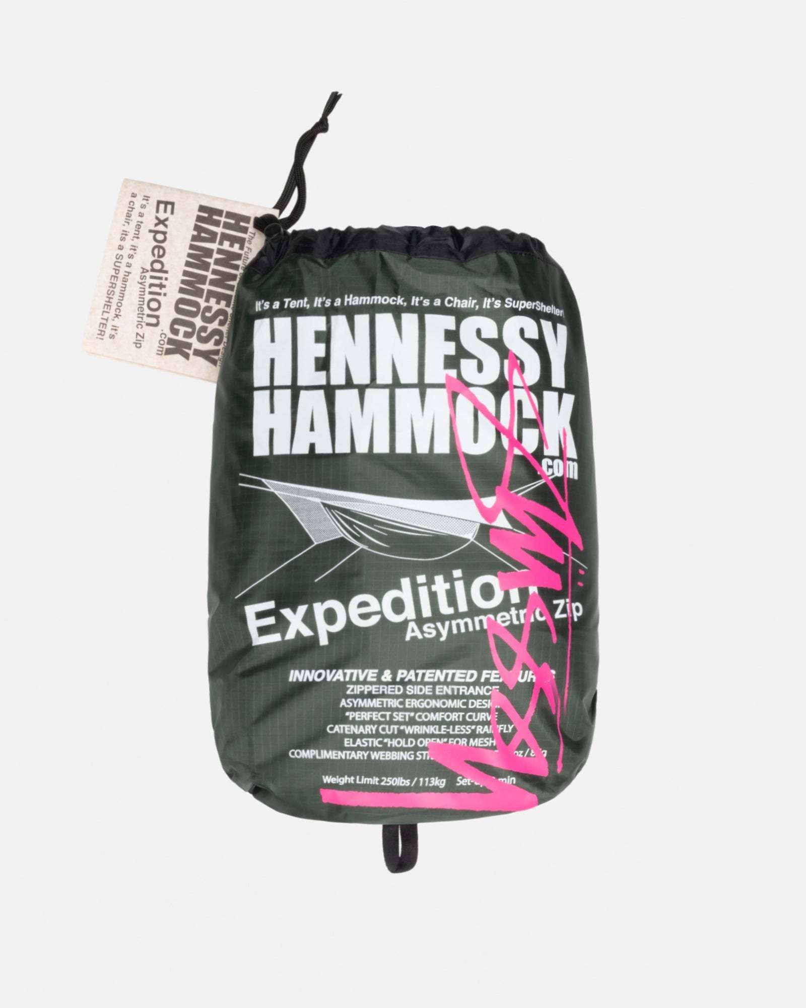 Stussy x Hennessy】 Expedition Zip Hammock Leopard Print (STUSSY