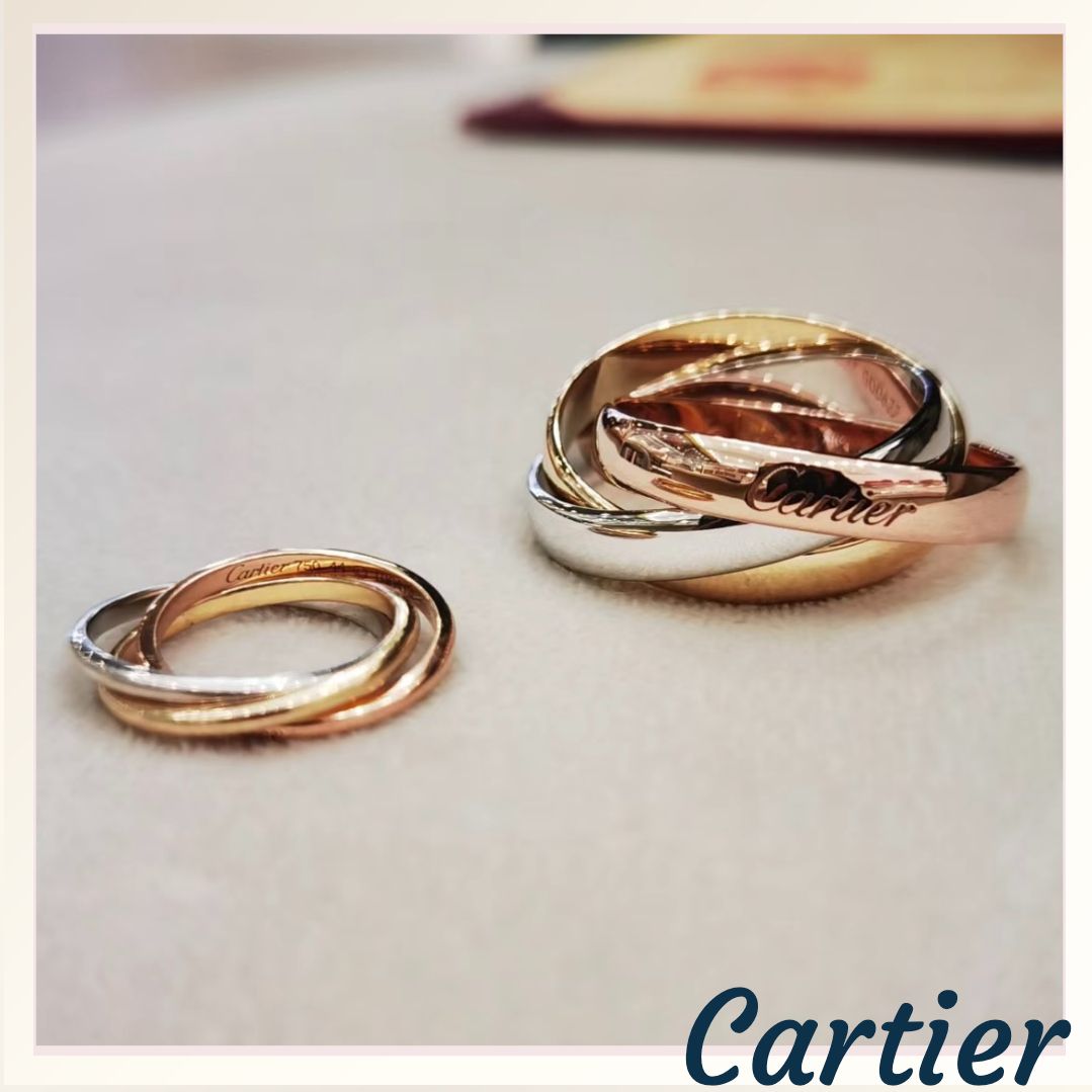 マリッジリングも普段使いも《Cartier》トリニティ リングSM (Cartier