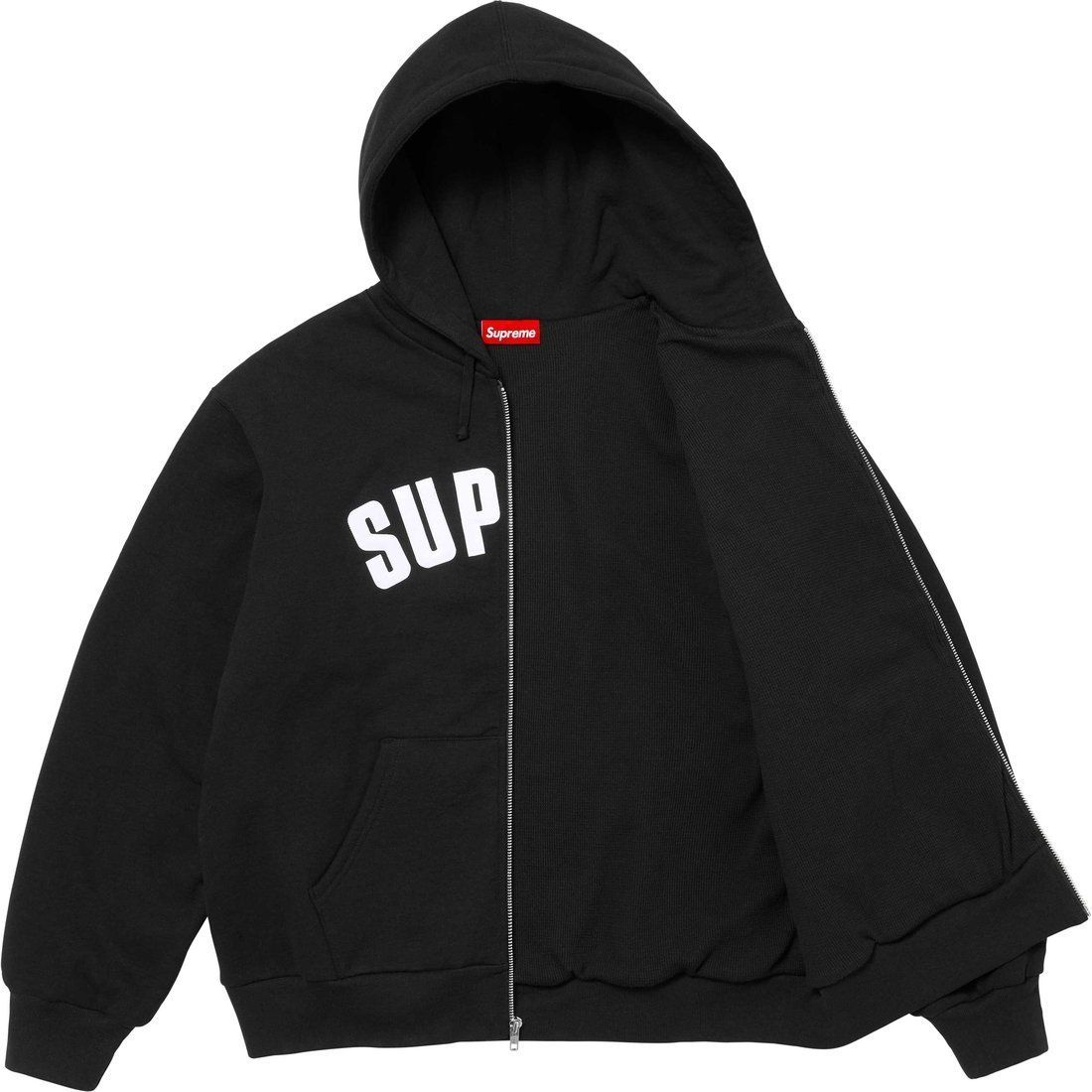 24AW Supreme Arc Thermal Lined Zip Up Hooded Sweatshirt (Supreme