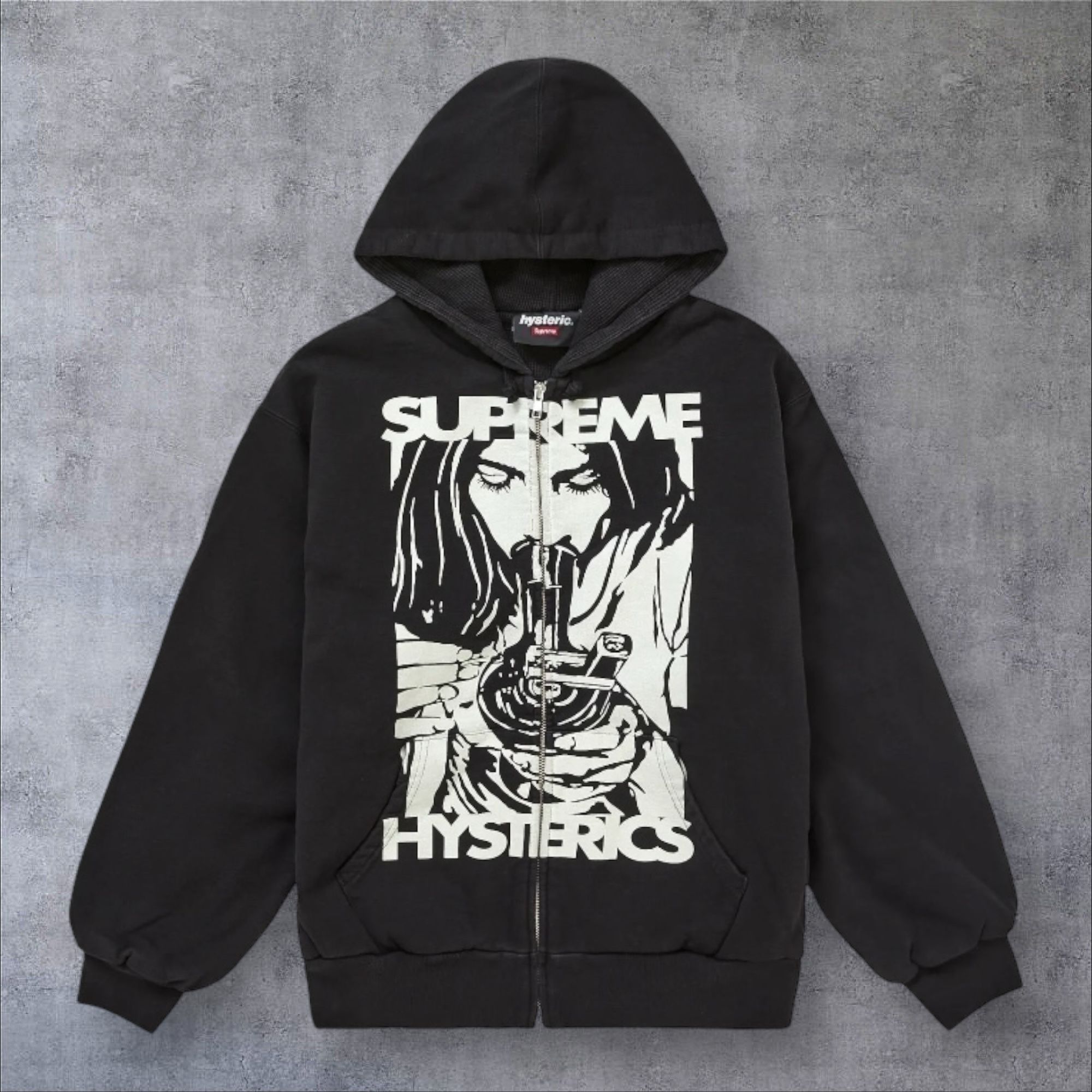 Supreme Hysteric Glamour Lined Zip Up Hooded Sweatshirt (Supreme