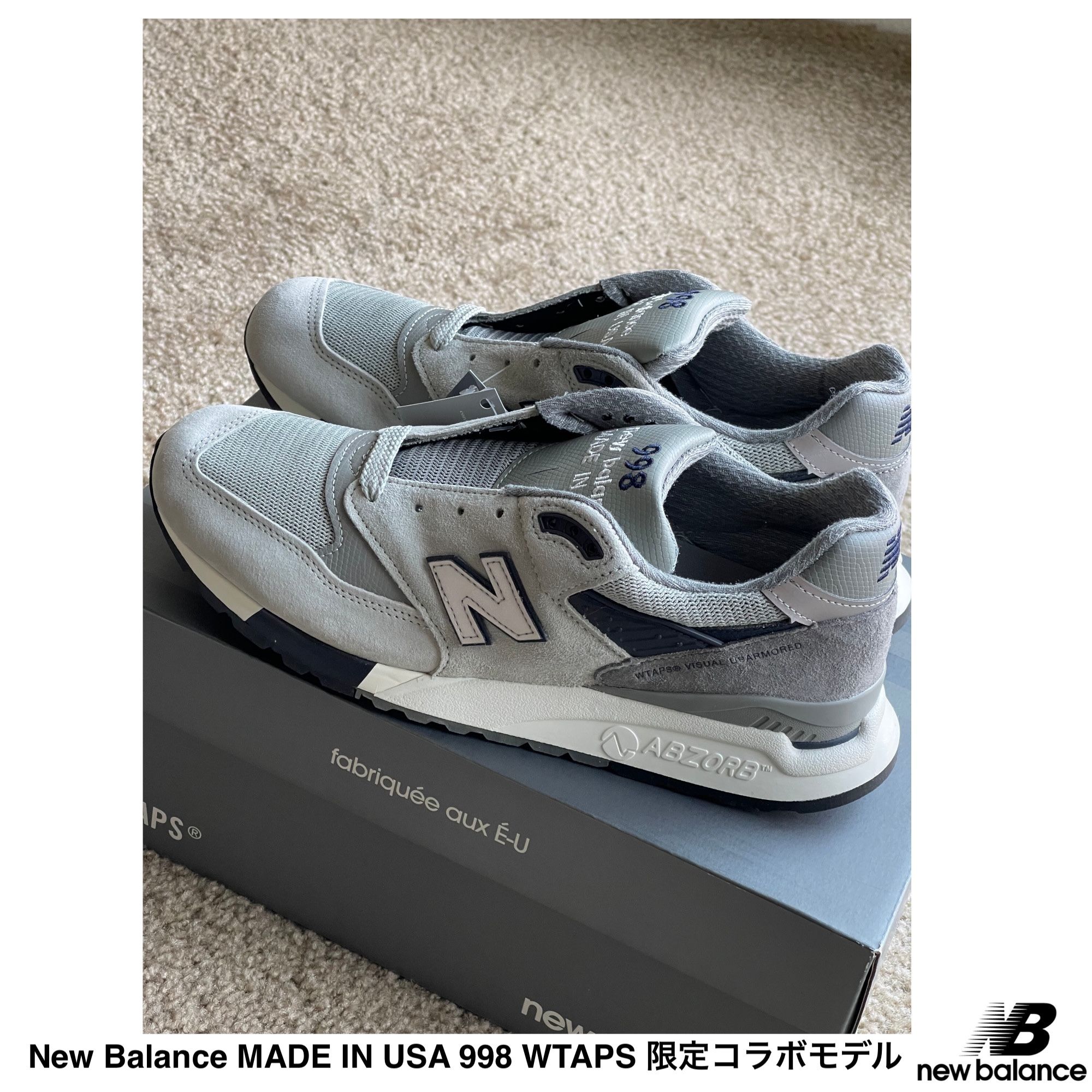 NEW BALANCE] MADE IN USA 998 WTAPS 限定コラボモデル (New Balance