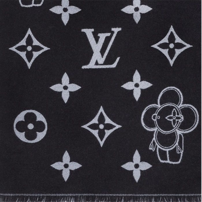 遊び心溢れる☆国内発】LVモノグラム ヴィヴィエンヌ マフラー (Louis