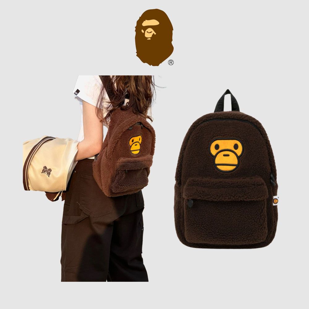 BAPE】 Baby Milo Mini Fur Backpack Brown ☆大人気☆ (A BATHING APE