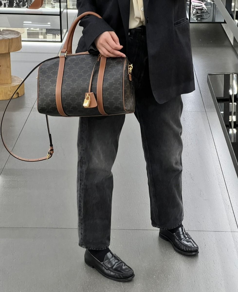 普段使いから旅行まで幅広く メンズもOK Celine ボストンバッグ
