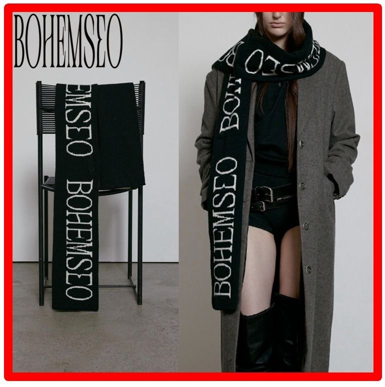 ☆人気☆【BOHEMIAN SEOUL】☆JACQUARD KNIT MUFFLE.R☆ (BOHEMSEO
