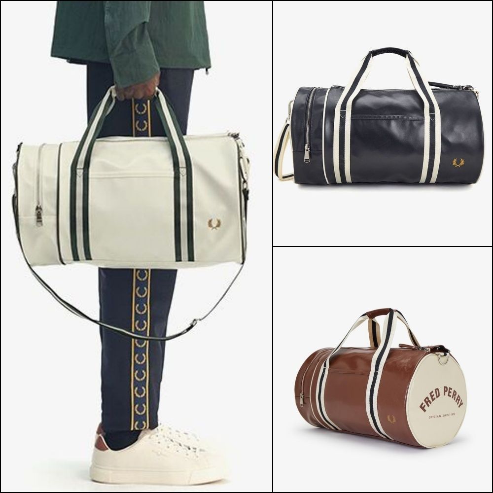 FRED PERRY】フレッドペリー Classic Barrel Bag☆韓国発 (FRED PERRY