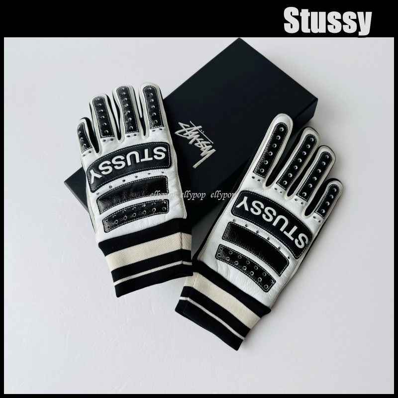 Stussy Leather Bike Gloves ステューシー 手袋 バイクグローブ