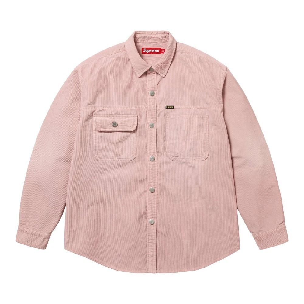 Supreme】Washed Corduroy Shirt☆Dusty Pink☆25SS☆ (Supreme/シャツ