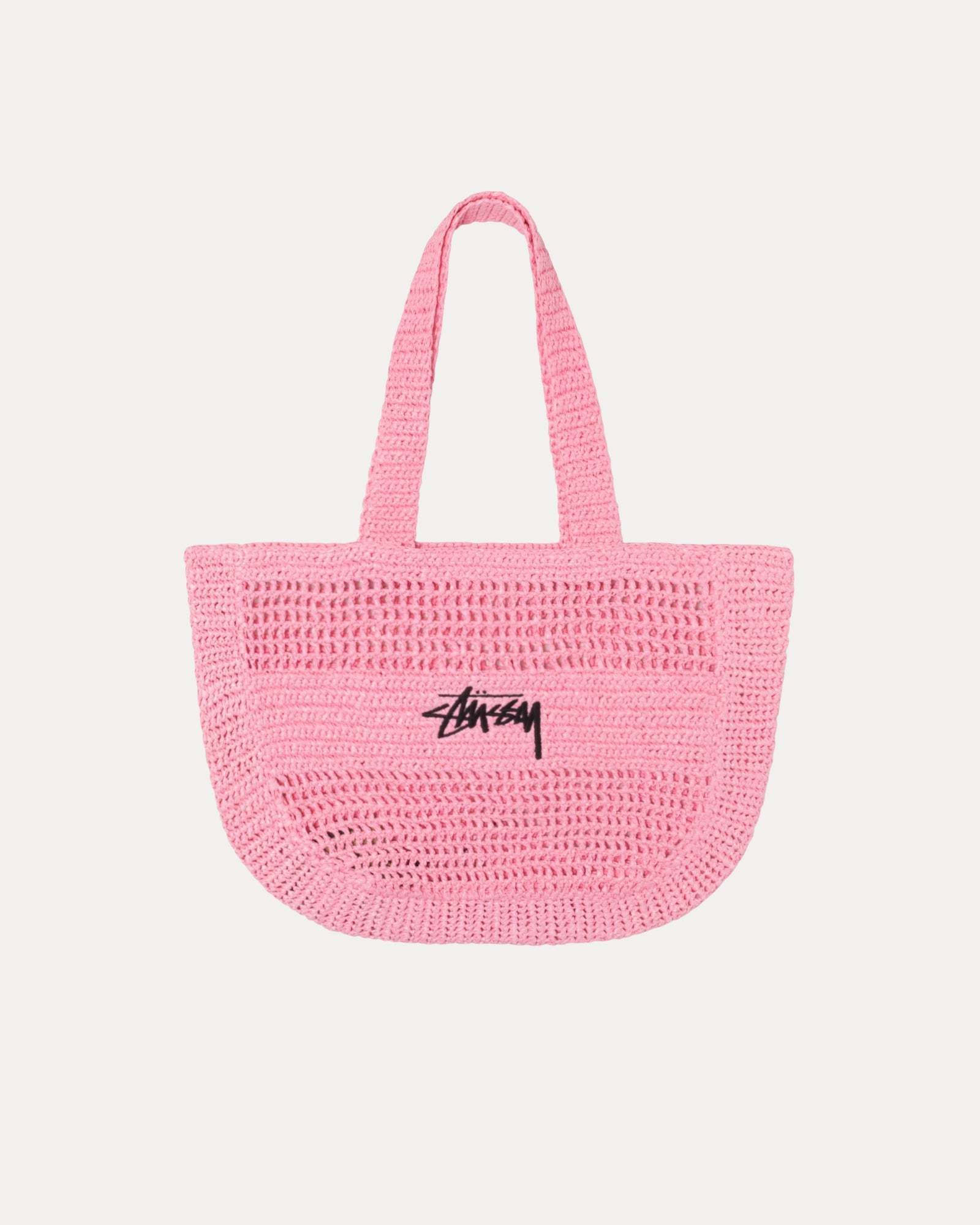 ☆Stussy☆Woven Tote Bag☆Light Pink (人気) (STUSSY/トートバッグ