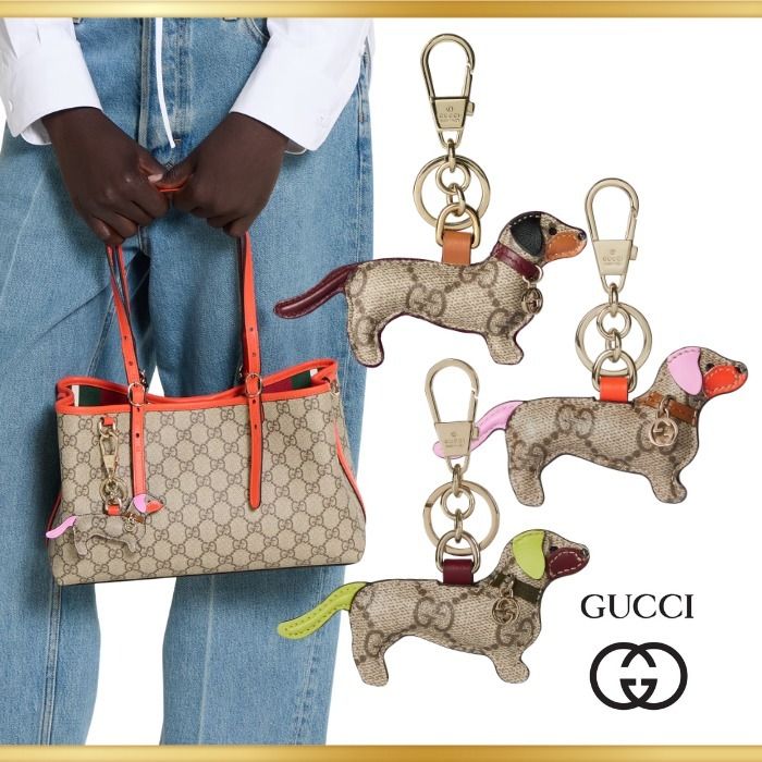 GUCCI】グッチ ドッグ シェイプ バッグ チャーム プレゼントに (GUCCI