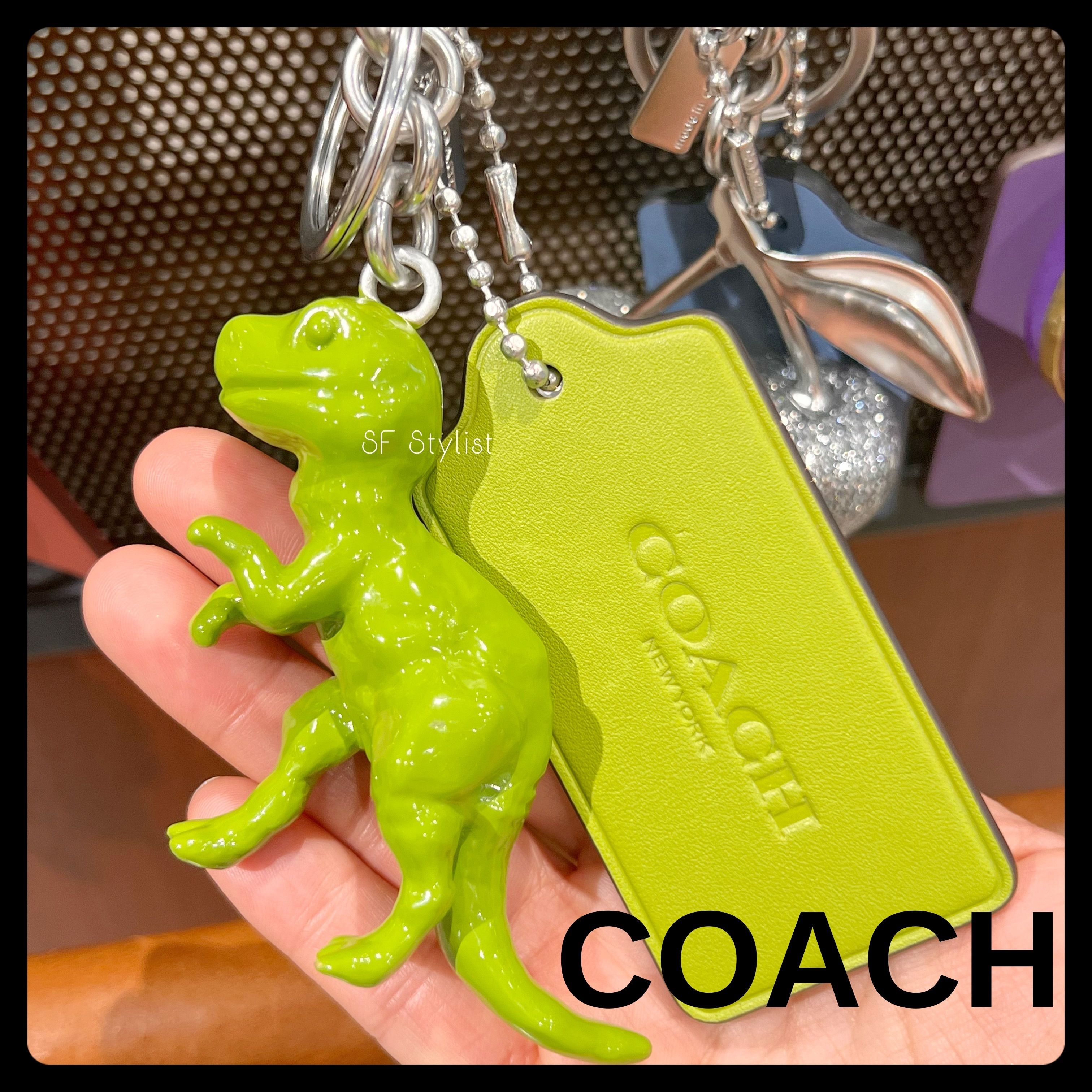 海外限定☆COACH 恐竜 レキシーバッグチャーム キーリング Rexy (Coach