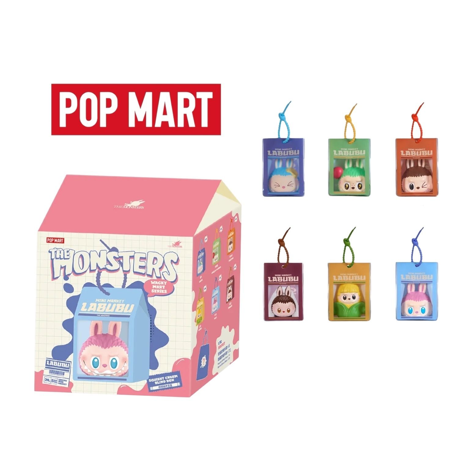 ☆POPMART THE MONSTERS Wacky Mart ぷにぷにチャーム/送料込 (POP