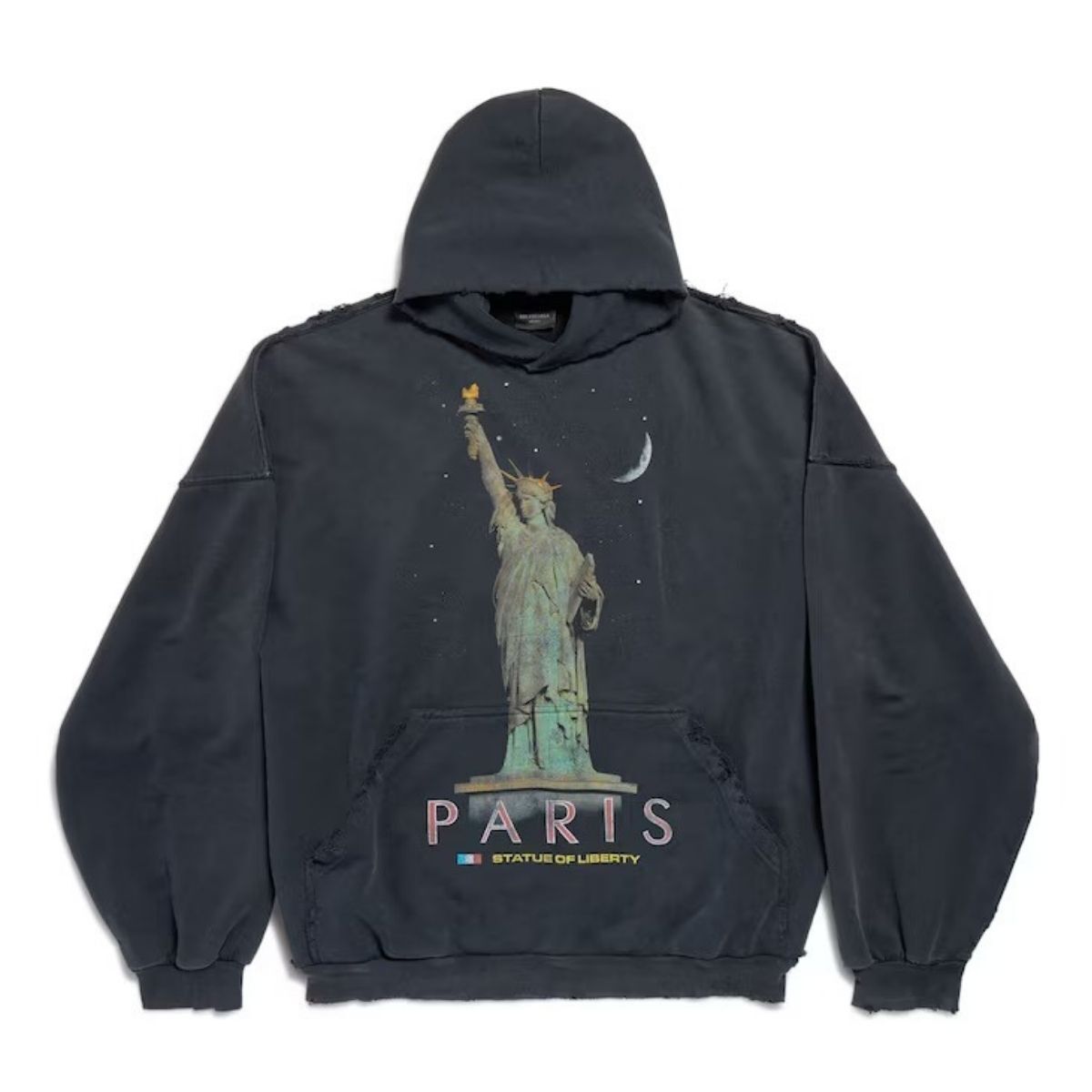 PARIS・自由の女神】Balenciaga パリ リバティ フーディー 黒