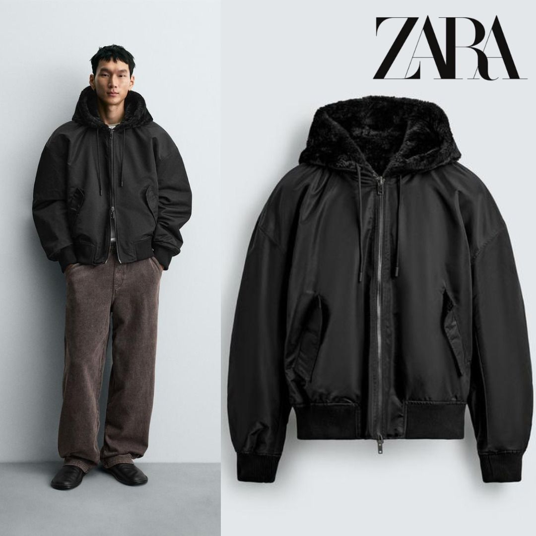 ZARA］リバーシブルファーボンバージャケット (ZARA/ブルゾン) 0993