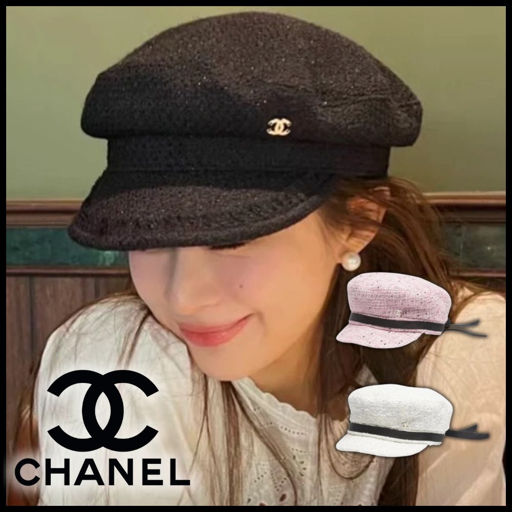 CHANEL】上品☆ツイード素材 キャスケット (CHANEL/ハンチング