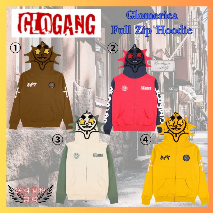 日本未入荷】GLOGANG☆Glomerica Full Zip Hoodie 送関込 (Glo Gang