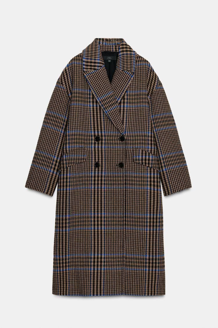 ZARA】オーバーサイズチェック柄コート 8372/275/330 (ZARA/コート