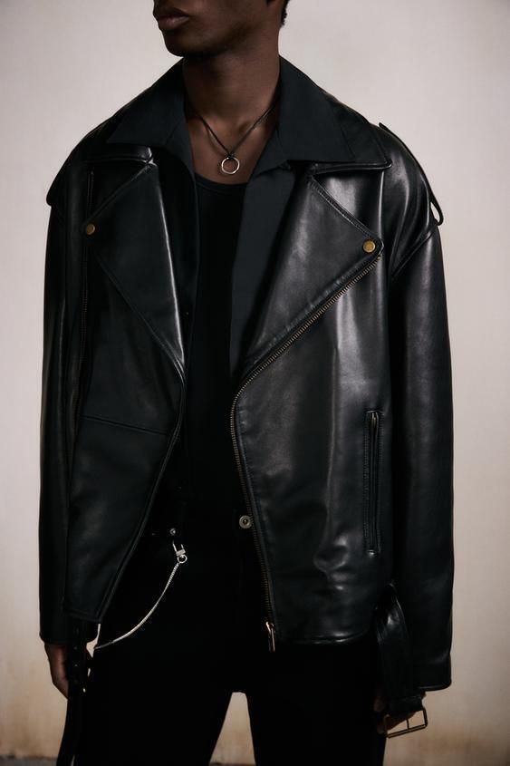 ZARA】レザーバイカージャケット LIMITED EDITION5479/404/800 (ZARA