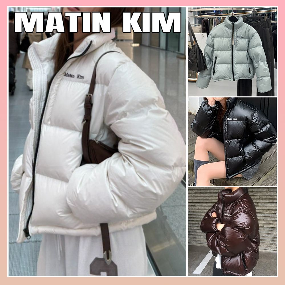 MATIN KIM】SMALL LOGO VOLUME DOWN JUMPER☆追跡可 (Matin Kim/ダウン