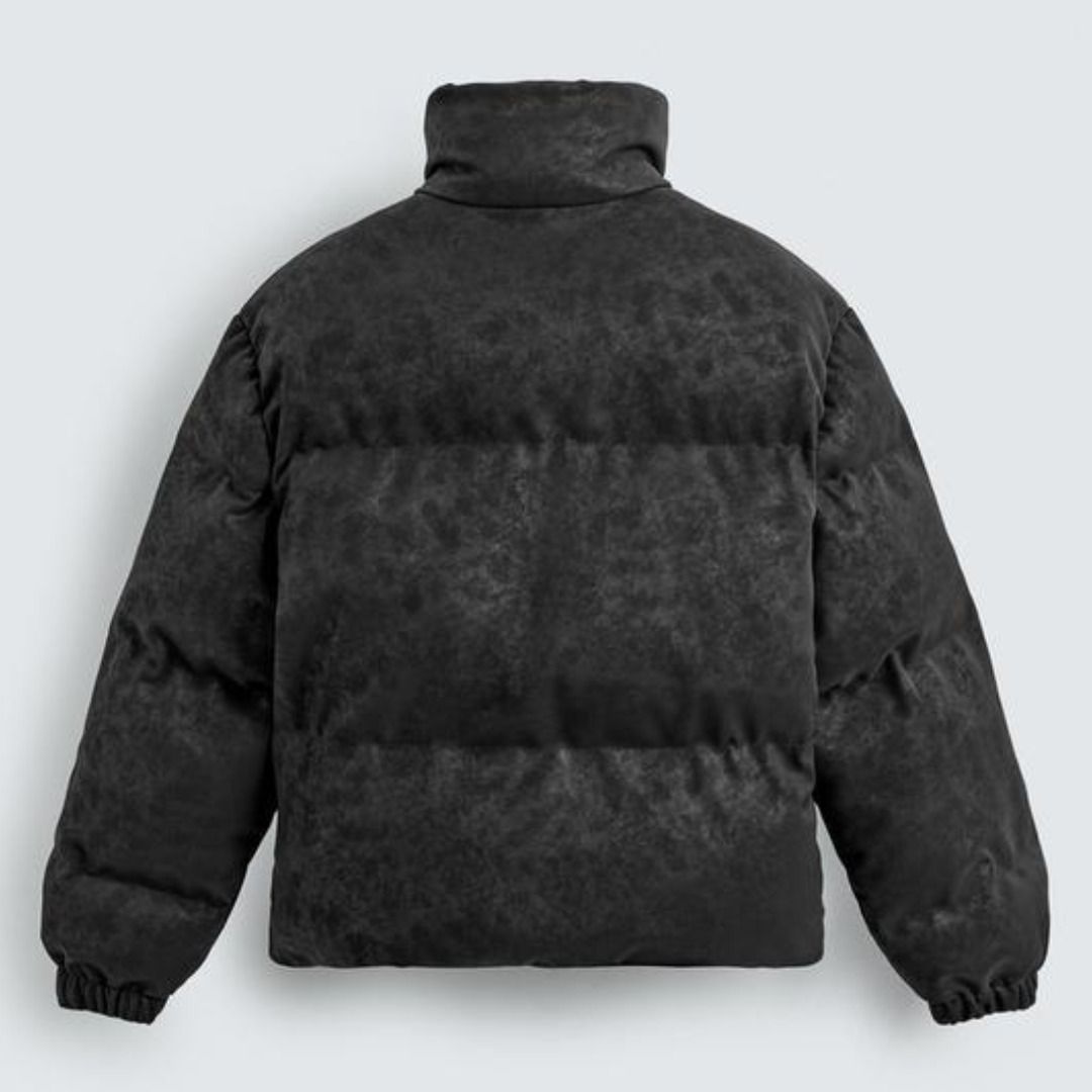 ZARA］ウォッシュドフェイクレザーパッド入りジャケット (ZARA/レザー
