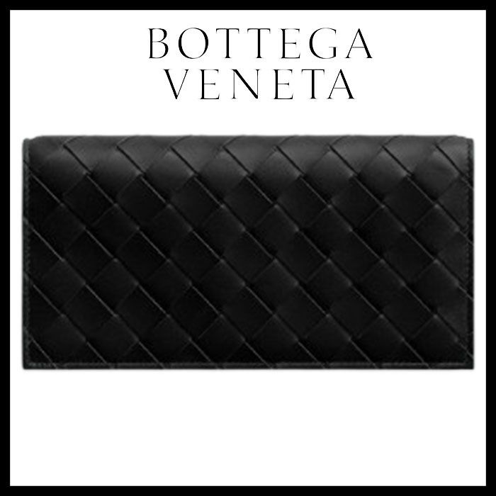 Bottega Veneta直営店 イントレチャートレザーの財布 (BOTTEGA VENETA