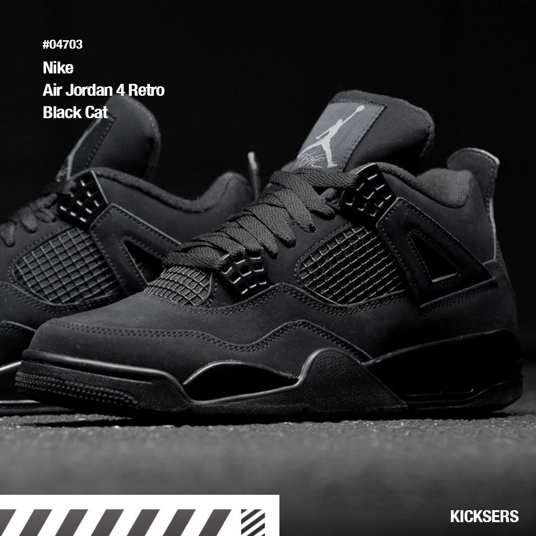 人気話題！Nike Air Jordan 4 Retro Black Cat (Nike/スニーカー