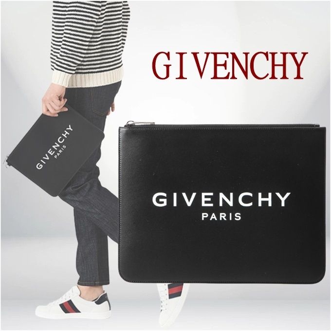 ☆GIVENCHY☆ Signature logo clutch ☆正規品・安全発送☆ (GIVENCHY