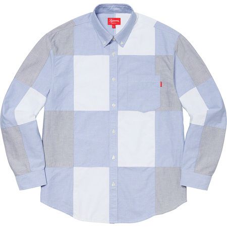 FW20 Supreme Patchwork Oxford Shirt オックスフォード シャツ