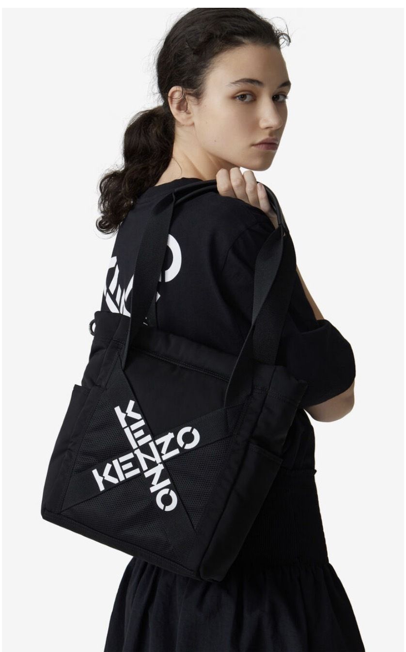 関税込】新作◇KENZO ケンゾー◇クロスロゴ トートバッグ (KENZO