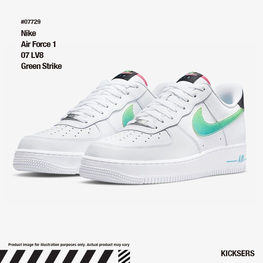 人気話題エアフォース！Nike Air Force 1 07 LV8 Green Strike (Nike