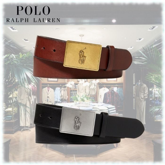 限定セール☆Polo Ralph Lauren ポニーロゴ レザーベルト (Ralph
