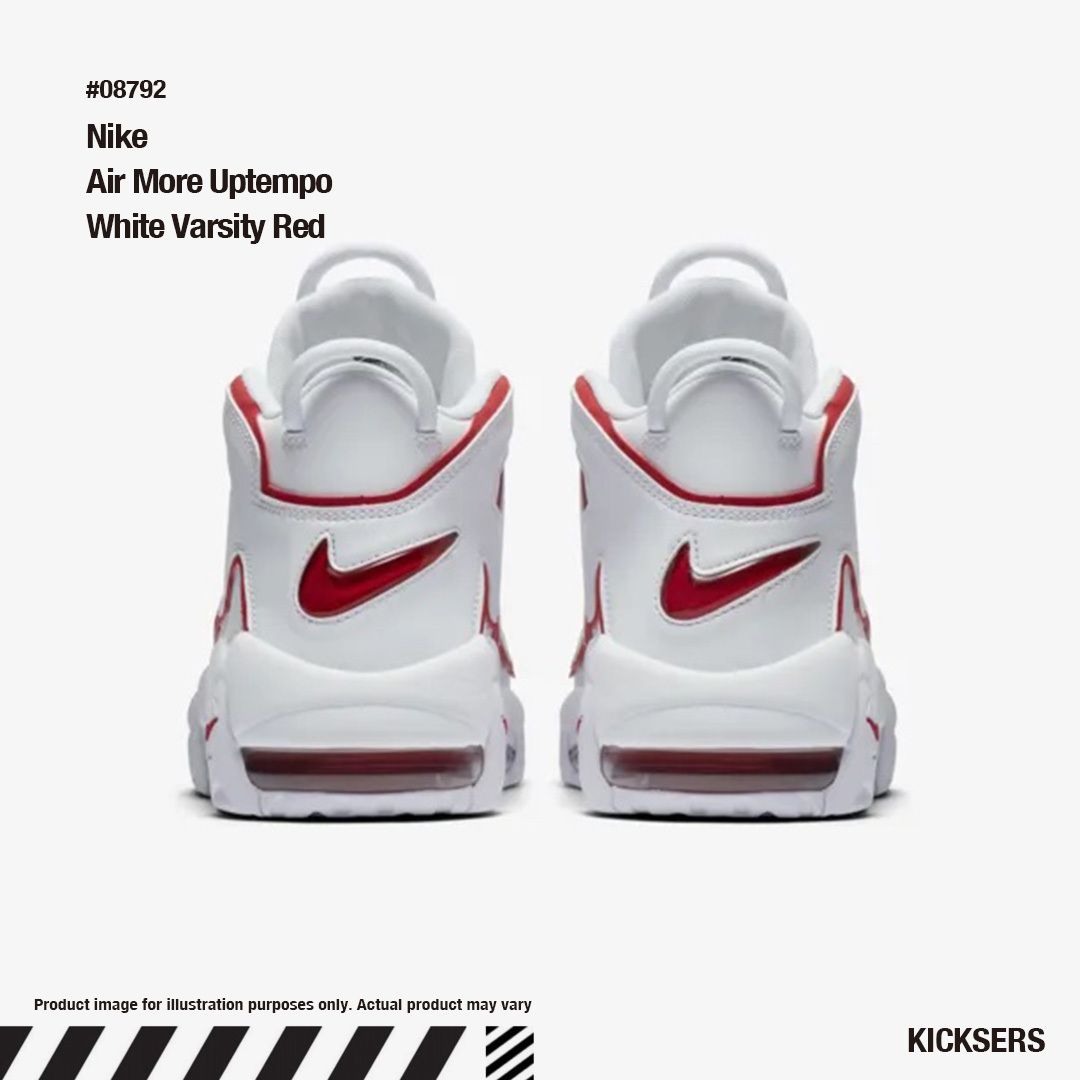ナイキモアテンレッド Nike Air More Uptempo White Varsity Red (Nike