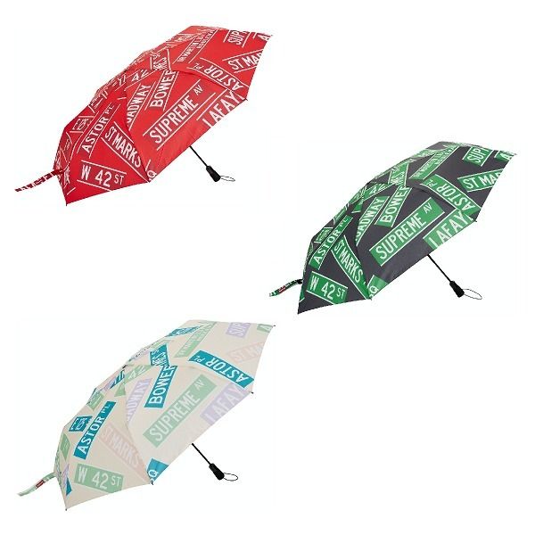 シュプリーム☆ストリートサインアンブレラ☆道路標識柄の傘 (Supreme