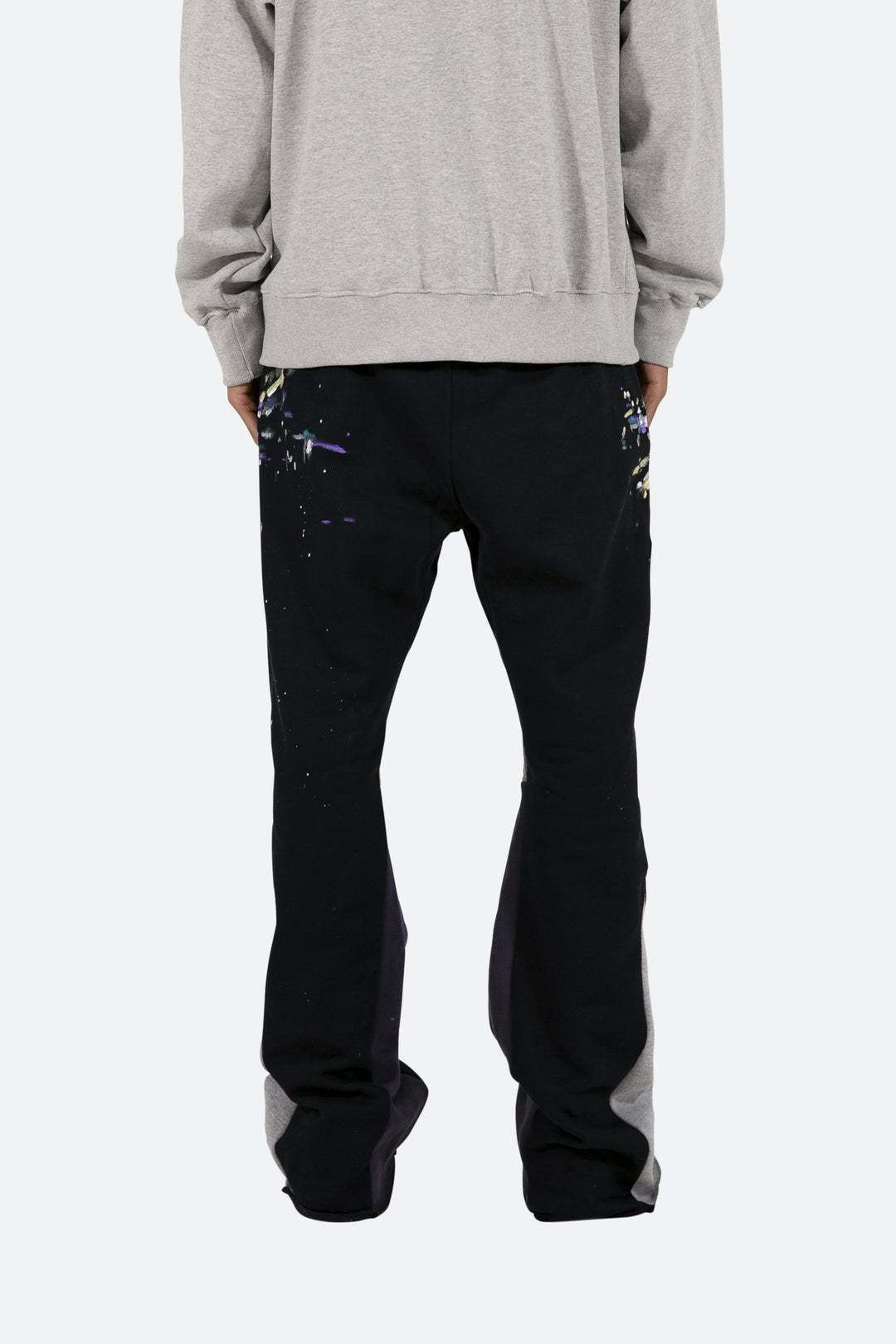 MNML CONTRAST ブーツカット スウェットパンツ Grey 送料込み (MNML