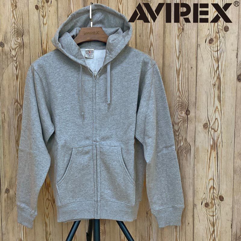 AVIREX アビレックス デイリー ジップ パーカー 無地 長袖 (AVIREX