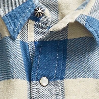 希少☆ RRL(ダブルアールエル) チェック柄 ウエスタンシャツ (RRL