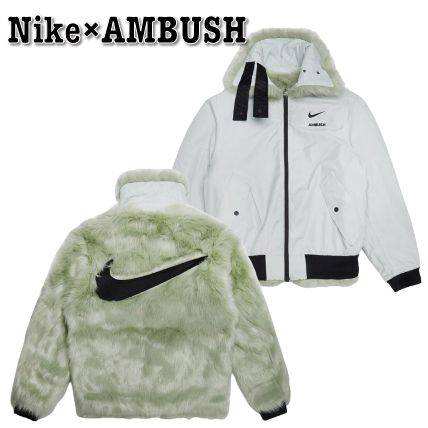 Nike×AMBUSH リバーシブル フェイクファーコート ジャケット (Nike