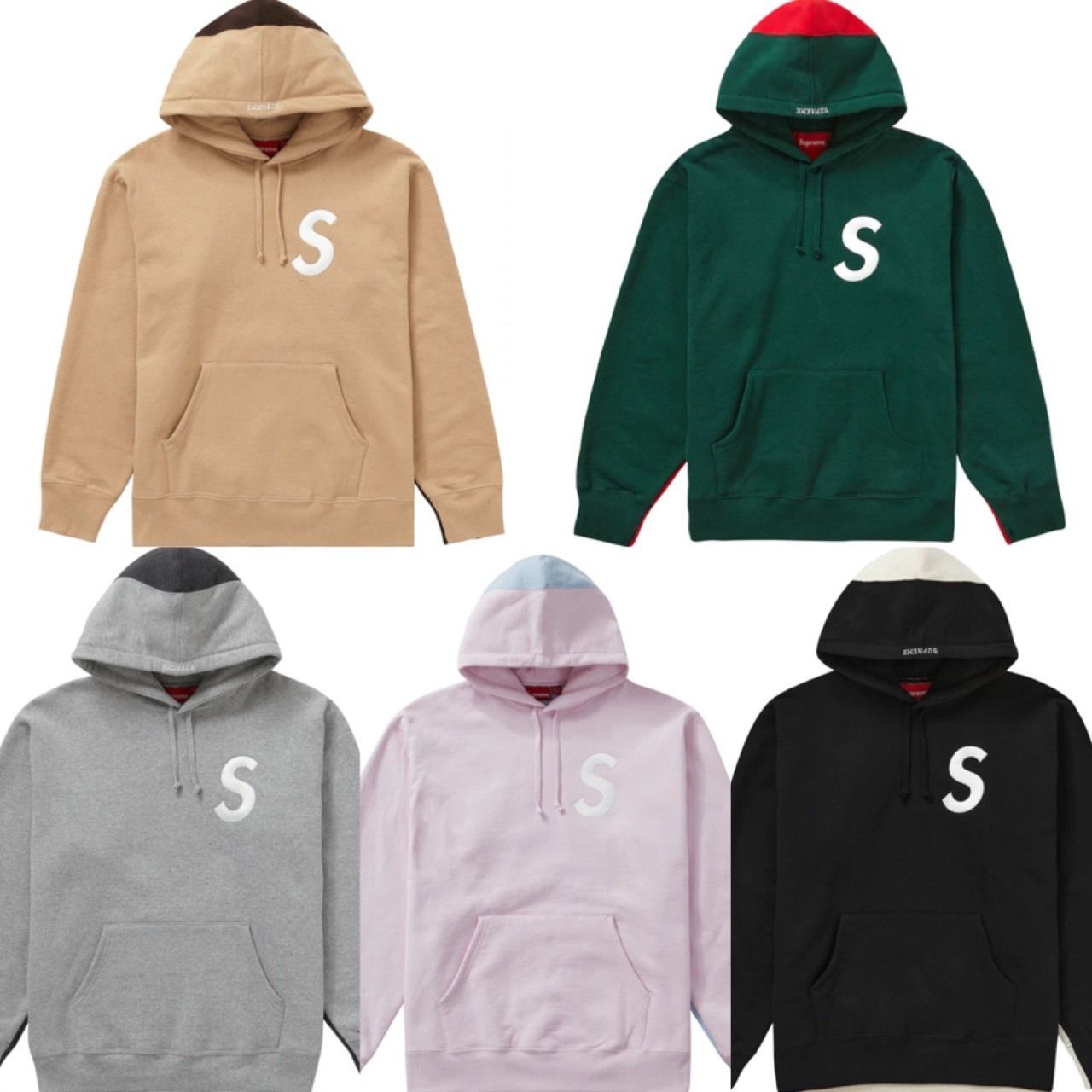 シュプリーム☆Sロゴツートンフーディ☆S Logo パーカー (Supreme