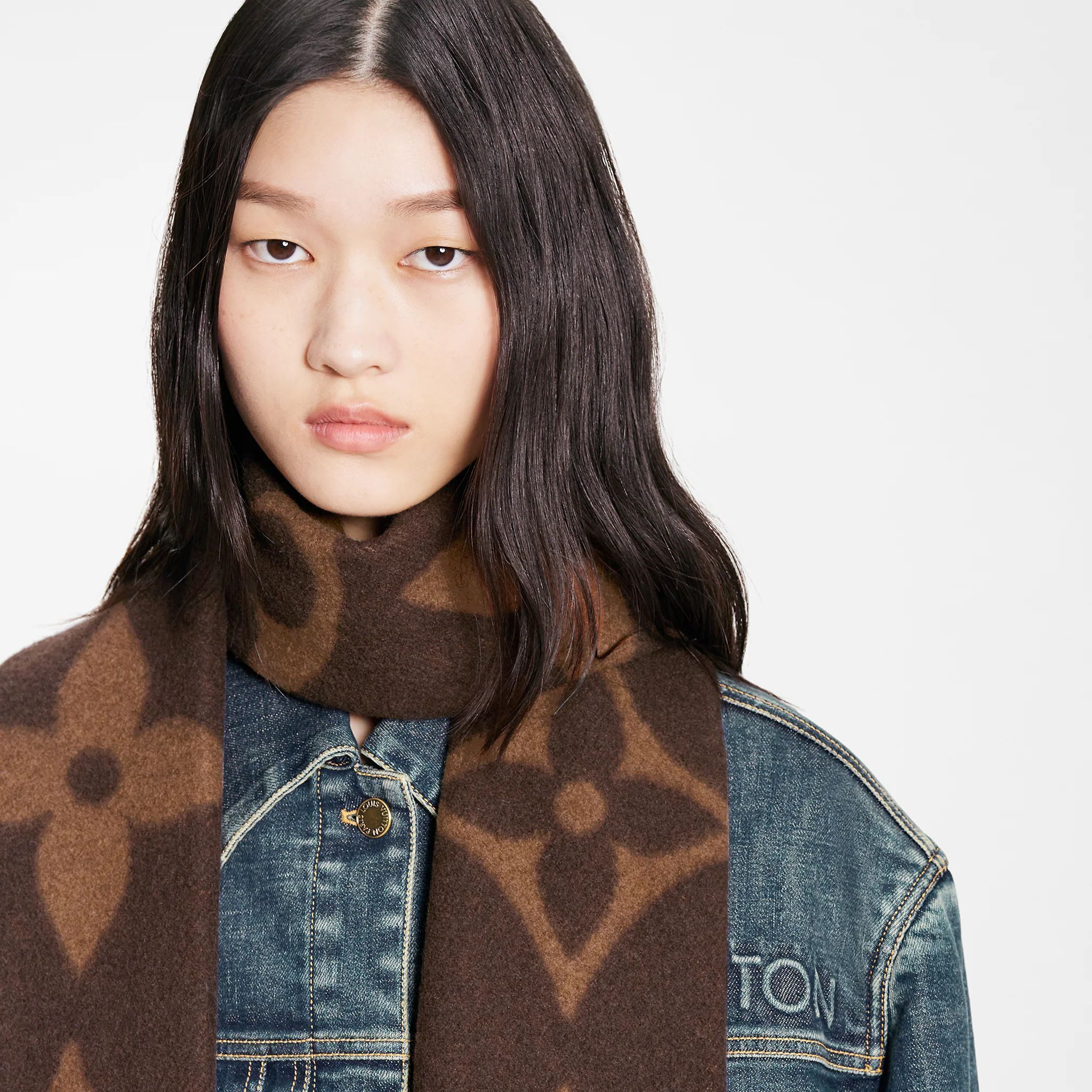 ゆったりとして使いやすい♪】ルイヴィトン スカーフ (Louis Vuitton