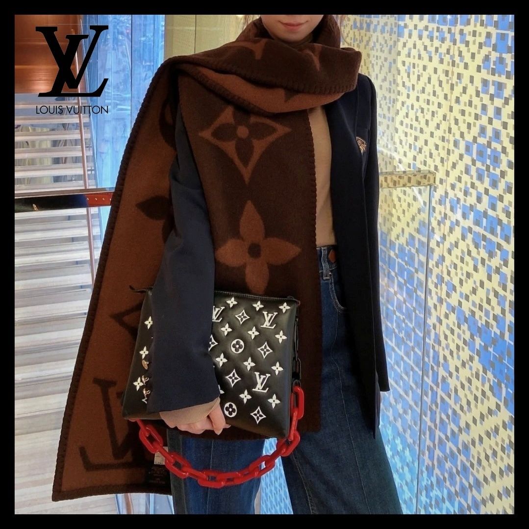 ゆったりとして使いやすい♪】ルイヴィトン スカーフ (Louis Vuitton