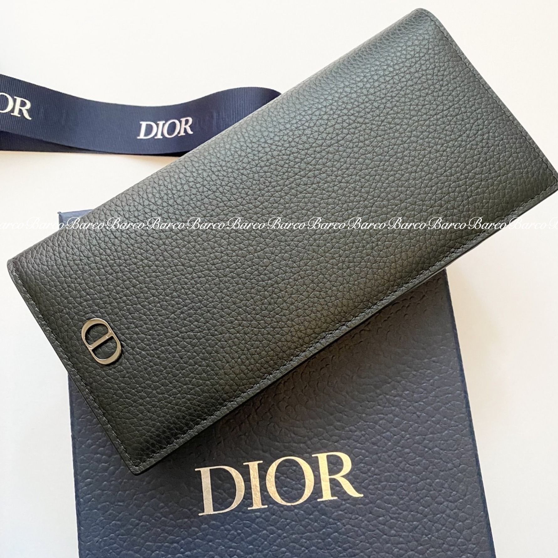 すぐ届く☆【DIOR】CD ICON グレインドカーフスキン 長財布 (Dior/長