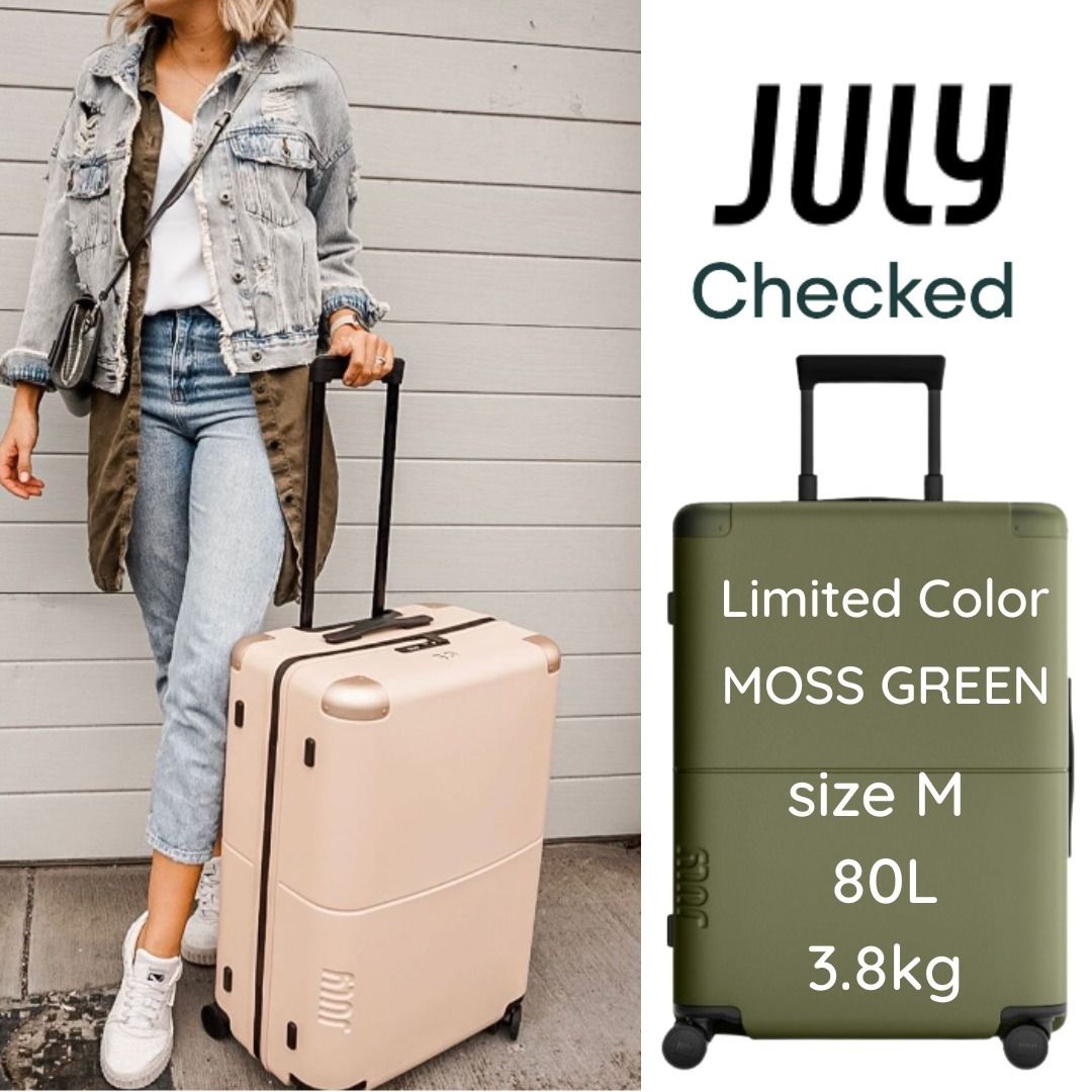 □july□日本未上陸□Mサイズ 軽量/80L□CHECKED モスグリーン (JULY