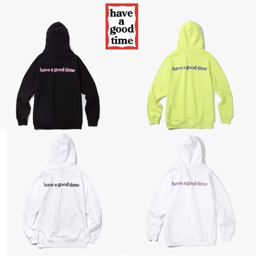 ☆HAVE A GOOD TIME☆SIDE LOGO PULLOVER HOODIE (have a good time