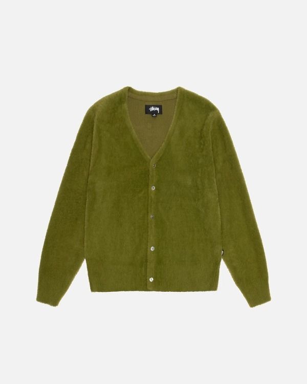 新色追加！米国発☆新作【STUSSY】シャギー ニット カーディガン