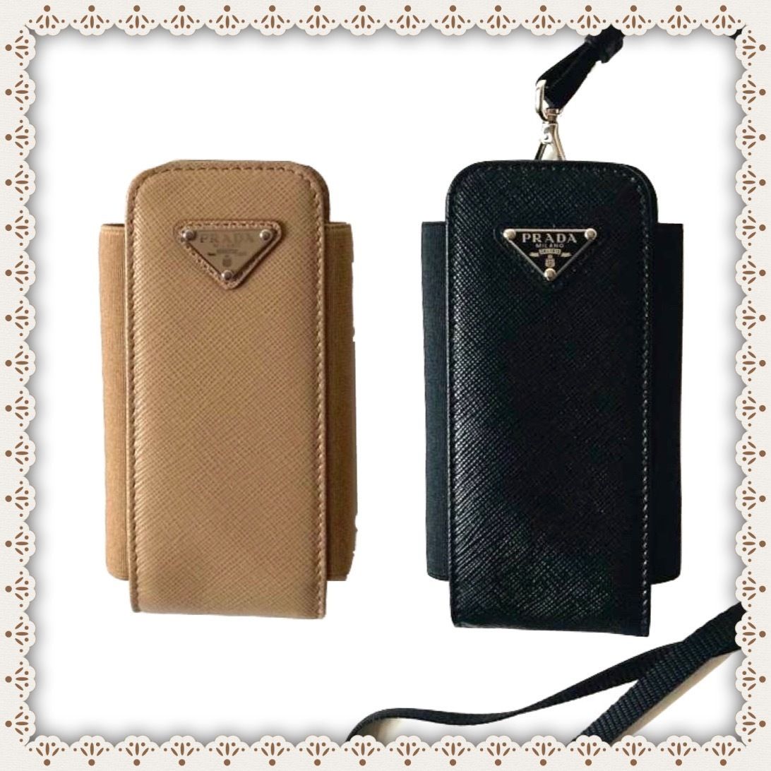 PRADA プラダ 全スマホ対応 ネックストラップ スマホケース ☆ (PRADA